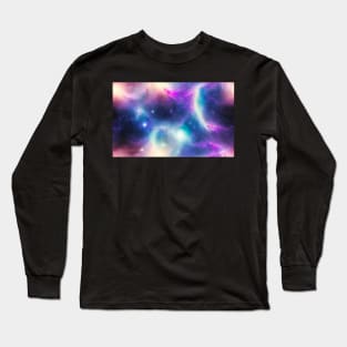 Seamless Stellar Cosmos Texture Patterns II Long Sleeve T-Shirt